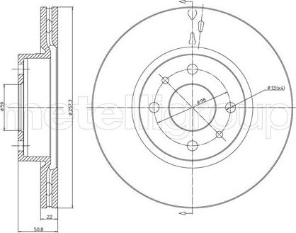 Metelli 23-0240 - Kočioni disk www.molydon.hr