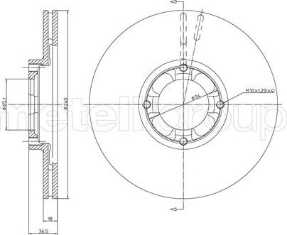 Metelli 23-0254 - Kočioni disk www.molydon.hr