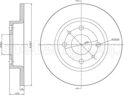 Metelli 23-0205 - Kočioni disk www.molydon.hr