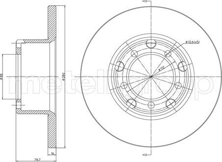 Metelli 23-0210 - Kočioni disk www.molydon.hr