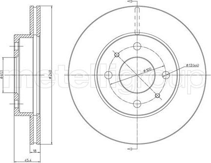 Metelli 23-0282 - Kočioni disk www.molydon.hr