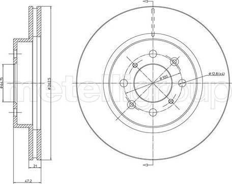 Metelli 23-0235 - Kočioni disk www.molydon.hr