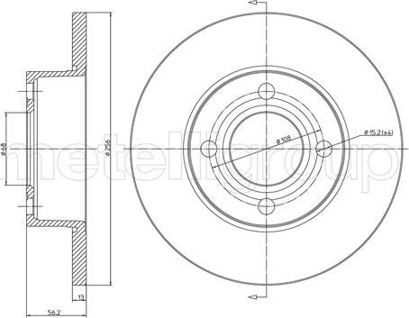 Metelli 23-0233 - Kočioni disk www.molydon.hr