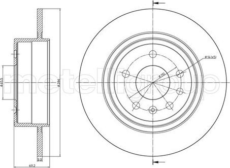 Metelli 23-0796C - Kočioni disk www.molydon.hr