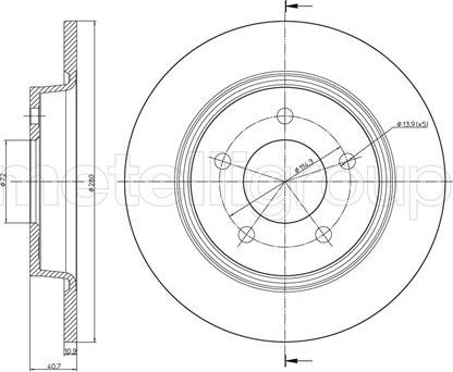 Metelli 23-0750C - Kočioni disk www.molydon.hr