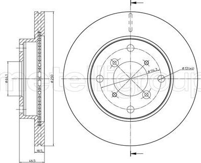 Metelli 23-0757 - Kočioni disk www.molydon.hr