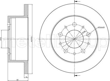 Metelli 23-0731 - Kočioni disk www.molydon.hr