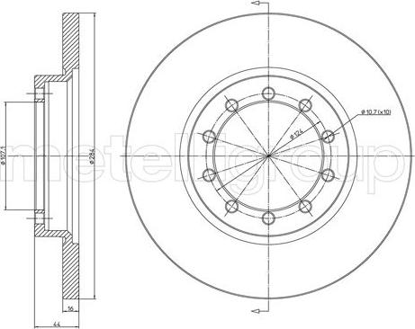 Metelli 23-1469C - Kočioni disk www.molydon.hr