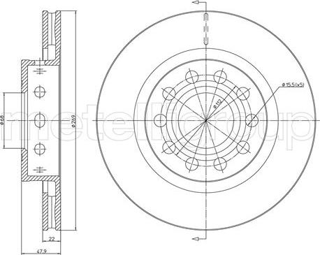 Metelli 23-1407C - Kočioni disk www.molydon.hr