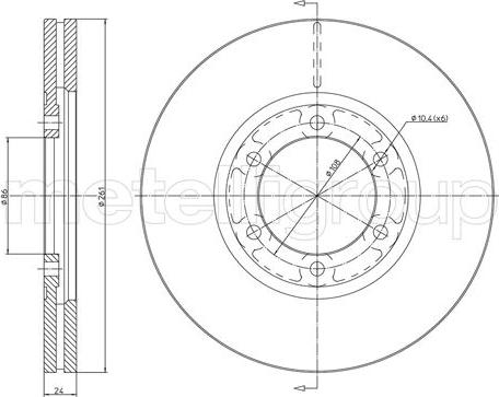 Metelli 23-1647 - Kočioni disk www.molydon.hr