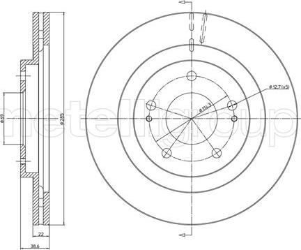 Metelli 23-1099 - Kočioni disk www.molydon.hr