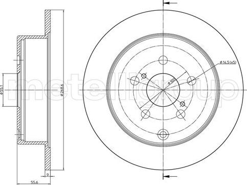 Metelli 23-1063C - Kočioni disk www.molydon.hr