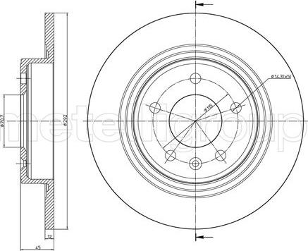 Metelli 23-1004C - Kočioni disk www.molydon.hr