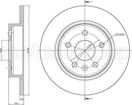 Metelli 23-1002C - Kočioni disk www.molydon.hr