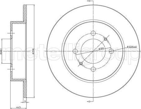 Metelli 23-1083C - Kočioni disk www.molydon.hr