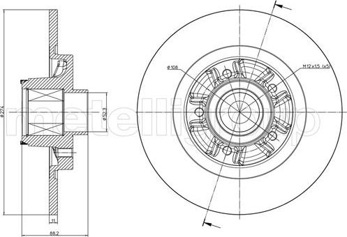 Metelli 23-1196 - Kočioni disk www.molydon.hr