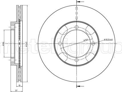 Metelli 23-1158 - Kočioni disk www.molydon.hr