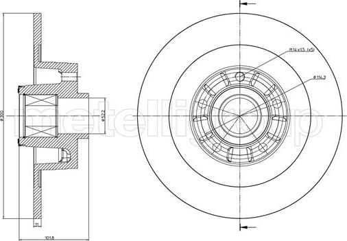 Metelli 23-1168 - Kočioni disk www.molydon.hr