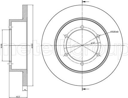 Metelli 23-1109C - Kočioni disk www.molydon.hr