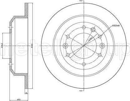 Metelli 23-1173C - Kočioni disk www.molydon.hr