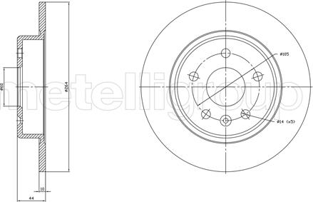 Metelli 23-1823C - Kočioni disk www.molydon.hr