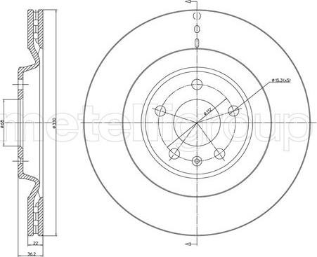 Metelli 23-1315C - Kočioni disk www.molydon.hr