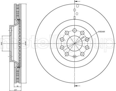 Metelli 23-1243C - Kočioni disk www.molydon.hr