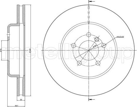 Metelli 23-1268C - Kočioni disk www.molydon.hr