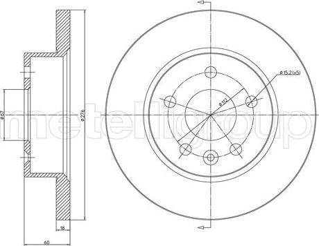 Metelli 23-1719C - Kočioni disk www.molydon.hr