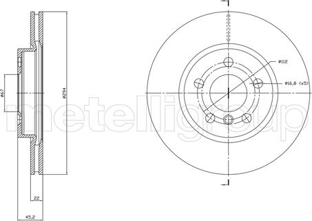 Metelli 23-1772C - Kočioni disk www.molydon.hr