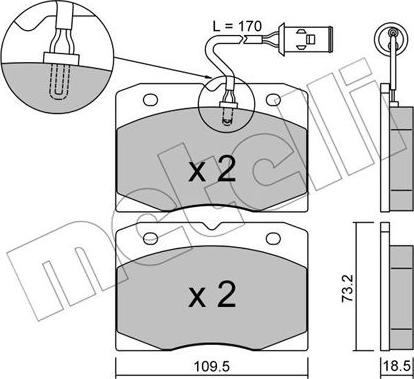 Metelli 22-0051-2 - Komplet Pločica, disk-kočnica www.molydon.hr