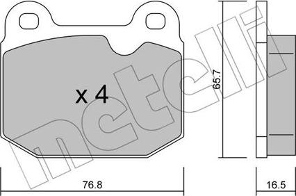 Metelli 22-0013-1 - Komplet Pločica, disk-kočnica www.molydon.hr