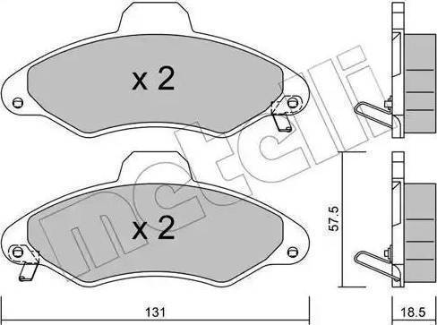 BOSCH 986424644 - Komplet Pločica, disk-kočnica www.molydon.hr