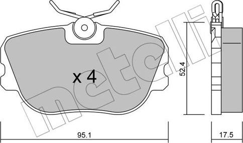 Metelli 22-0150-0 - Komplet Pločica, disk-kočnica www.molydon.hr