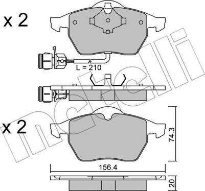 Remsa PCA039002 - Komplet Pločica, disk-kočnica www.molydon.hr