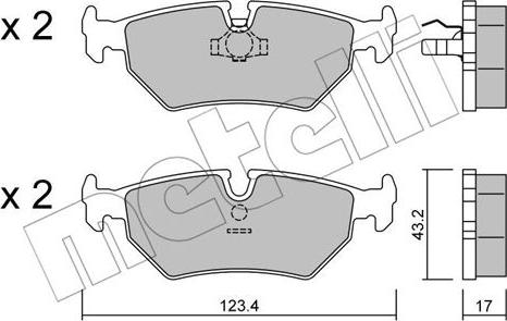 Metelli 22-0178-0 - Komplet Pločica, disk-kočnica www.molydon.hr