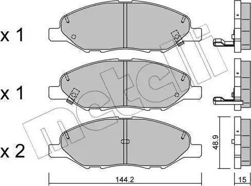 Parts-Mall PKW-008 - Komplet Pločica, disk-kočnica www.molydon.hr