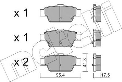 Metelli 22-1144-0 - Komplet Pločica, disk-kočnica www.molydon.hr