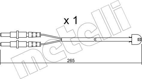 Metelli SU.053 - Signalni kontakt, trosenje kočione plocice www.molydon.hr