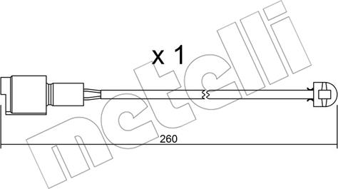 Metelli SU.074 - Signalni kontakt, trosenje kočione plocice www.molydon.hr