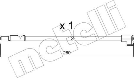 Metelli SU.116 - Signalni kontakt, trosenje kočione plocice www.molydon.hr