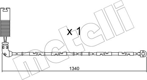 Metelli SU.113 - Signalni kontakt, trosenje kočione plocice www.molydon.hr