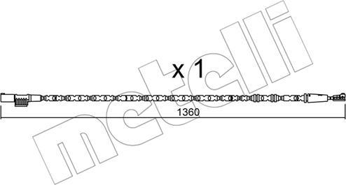 Metelli SU.308 - Signalni kontakt, trosenje kočione plocice www.molydon.hr