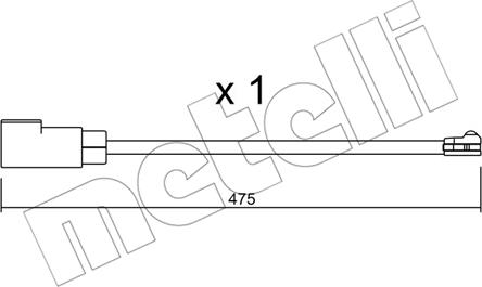 Metelli SU.329 - Signalni kontakt, trosenje kočione plocice www.molydon.hr