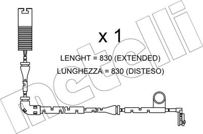 Metelli SU.327 - Signalni kontakt, trosenje kočione plocice www.molydon.hr