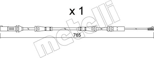 Metelli SU.372 - Signalni kontakt, trosenje kočione plocice www.molydon.hr