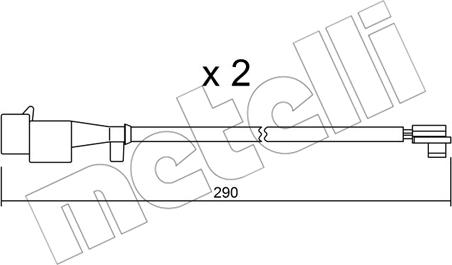 Metelli SU.260K - Signalni kontakt, trosenje kočione plocice www.molydon.hr