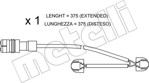 Metelli SU.267 - Signalni kontakt, trosenje kočione plocice www.molydon.hr