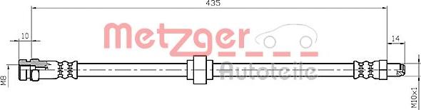 Metzger 4114661 - Kočiono crijevo, lajtung www.molydon.hr