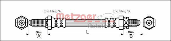 Metzger 4114680 - Kočiono crijevo, lajtung www.molydon.hr